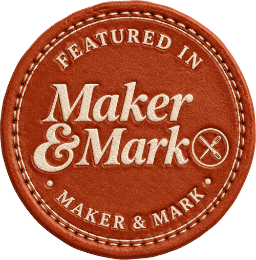 Featured in Maker & Mark badge